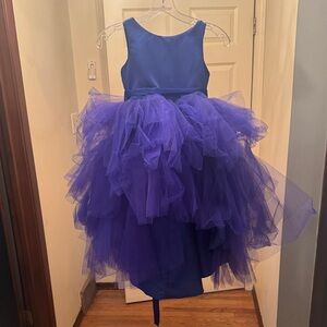 SNEAKER BALL HIGH LOW Elegant Blue Tulle Dress